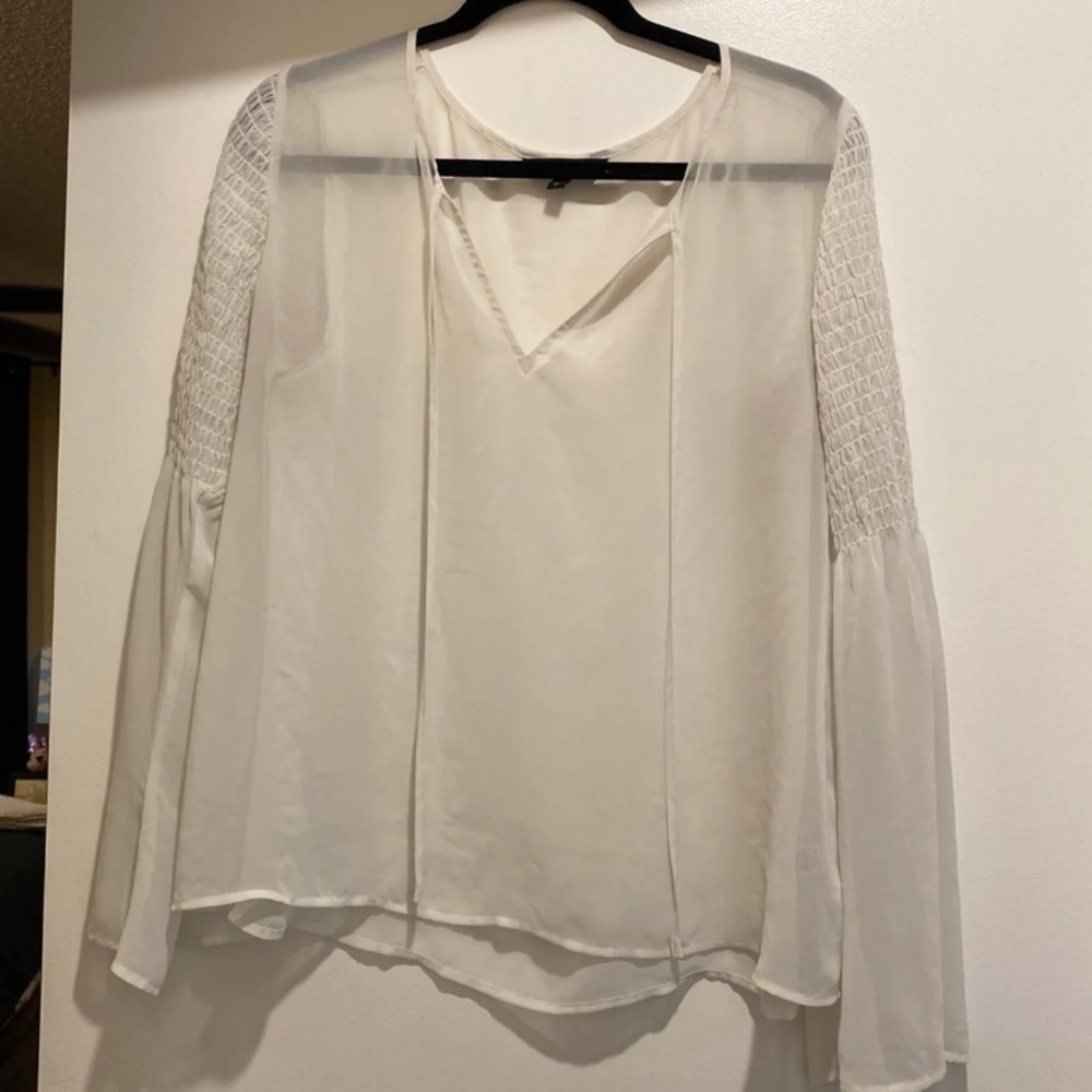 Express sheer blouse size L
